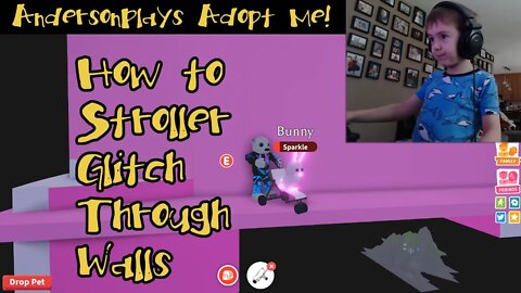 AndersonPlays Roblox Adopt Me! - How to Stroller Glitch through Walls