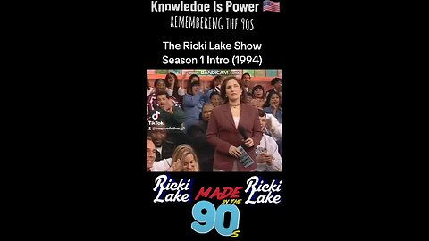 The Ricki Lake Show Season 1 Intro (1994)