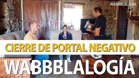 Cerrando un portal energético de polaridad negativa