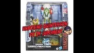 Transformers Quintesson Pit of Judgment War for Cybertron Trilogy Hasbro/ Takara Tomy Unboxing
