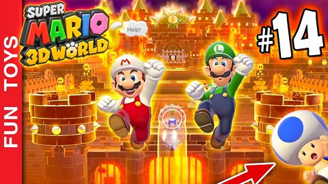 Super Mario 3d World #14 - Chegamos no MUNDO 7! Mas ele tem OUTRO NOME!!! Como assim? O chão é LAVA!