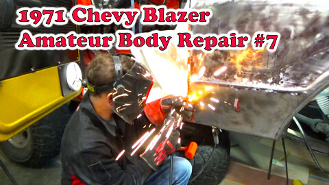 1971 Chevy Blazer Amateur Body Repair #7: Welding up the door seam