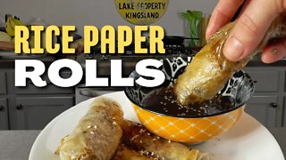 Crispy Vegan Rice Paper Rolls | Baked not Fried