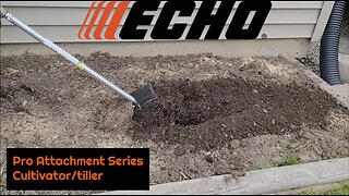 Easily till up small areas with Echo PAS tiller/cultivator attachment