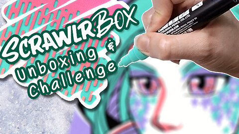 Not the Markers for Me || Scrawlrbox Mystery Art Box Unboxing & Challenge || Speedpaint & Review