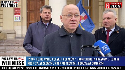 Konferencja prasowa: "Stop rujnowaniu Polski i Polaków": prof.Zajączkowski, prof.Piotrowski, Domański