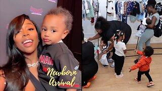 Kash Doll's Son Kashton Helps Mommy Give Away His Baby Items! 👕