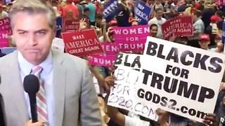 Jim Acosta plays the victim as Trump supporter shout: 'Tell the truth!"