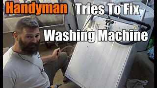 The Handyman Repairs Seized Up Washing Machine | Step By Step Instructions | THE HANDYMAN |