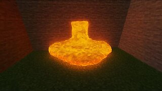 Realistic lava in Minecraft.