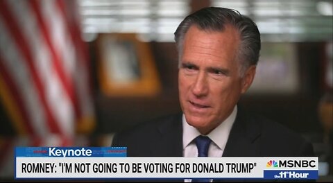 Mitt Romney Doesn't Shock Anyone: I'm Not Voting For Trump