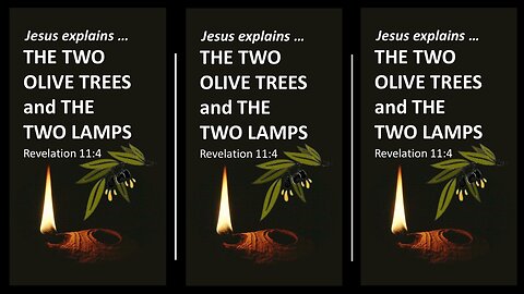 THE TWO OLIVE TREES and THE TWO THE LAMPS! | Revelation11:4