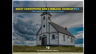 06-10-23 WHAT CONSTITUTES GODS BIBLICAL CHURCH Pt.5 - AY - By Evangelist Benton Callwood