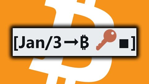 Happy Birthday BITCOIN! - Proof of Keys 2022 - Not Your Keys, Not Your Bitcoin - 1/3/2021