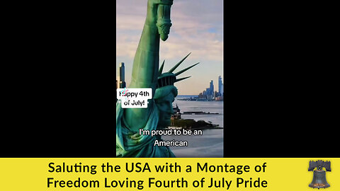 Saluting the USA with a Montage of Freedom Loving Fourth of July Pride