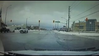 Car Runs Red Light In Brampton