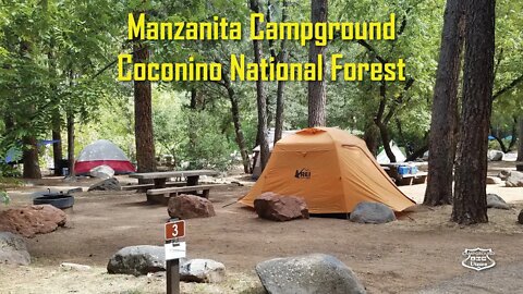 360 Video Tour of Manzanita Campground in Oak Creek Canyon Coconino National Forest - Sedona Arizona