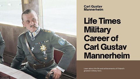 Carl Gustav Mannerheim: A Review of the Life of the Father of Finland #suomi #finland