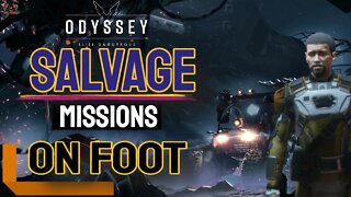 Elite Dangerous Odyssey Crash Site Salvage Mission Walkthough