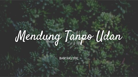 Mendung Tanpo Udan ( Lyric / Indonesian Populer Song )