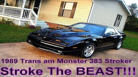 1989 GTA Trans am Build 383 Shorty Headers Custom Exhaust Shaved doors Ram air hood