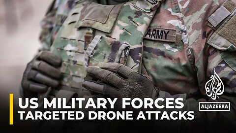 US military forces have been targeted in two separate drone attacks injuring some troops