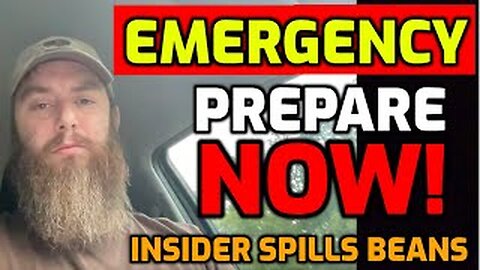 EMERGENCY ALERT! FBI Insider Just SPILLED THE BEANS! PREPARE NOW FOR THE BIG ONE!