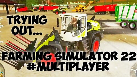 Learning & Trying Out Farm Simulator #FirstTime #Fun #Multiplayer #Teamwork