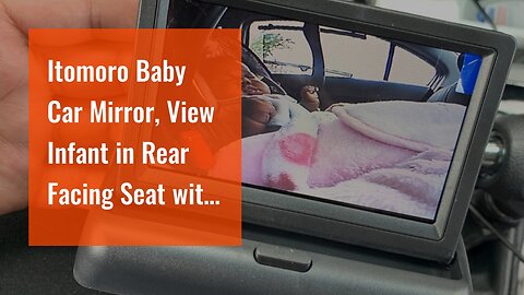 Itomoro Baby Car Mirror, View Infant in Rear Facing Seat with Wide Crystal Clear View,Camera ai...