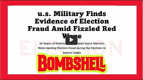Bombshell: U.S. Military Finds Evidence Of Election Fraud In 2022 Midterm..!!