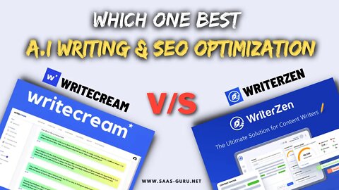 WriterZen vs Writecream | Which one Best A.i Tool for Content Writing & SEO Optimization?