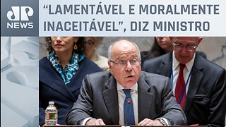 Mauro Vieira critica falta de acordo na ONU sobre guerra no Oriente Médio