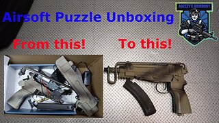 Airsoft Skorpion unboxing - box of bits puzzle!