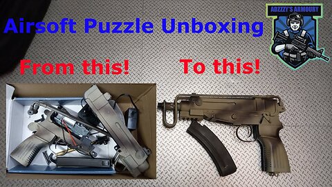 Airsoft Skorpion unboxing - box of bits puzzle!