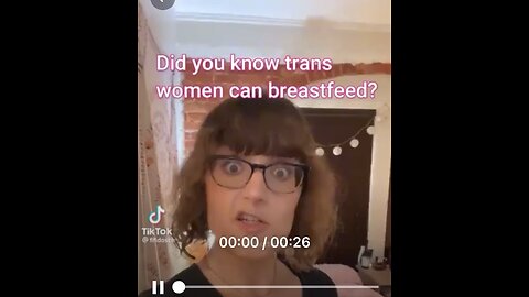 Self proclaimed trans activist fantasizes about how he can breastfeed babies.