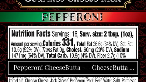 Pepperoni CheeseButta - – CheeseButta - Gourmet Products