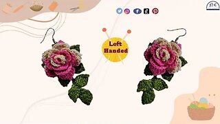 Left-Handed Blooms: Crochet Flower Earrings Made Easy - Your Complete Guide & Pattern