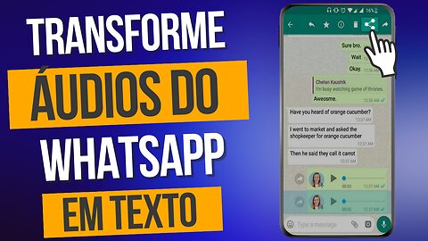 CONVERTA ÁUDIOS DO WHATSAPP EM TEXTO