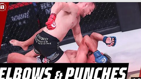 POWERFUL Elbows and Punches 🥊 Logan Storley vs A.J. Matthews | Bellator MMA