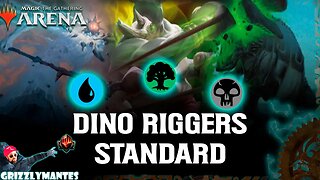 ⚫🟢🔵DINO🦕🥊RIGGERS🔵🟢⚫|| Caverns of Ixalan || [MTG Arena] Bo1 Green Blue Black Midrange Standard Deck