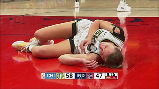 BLEEDING Alanna Smith Taken To Locker Room From Being Hit In The Face By OWN TEAMMATE Kahleah Copper