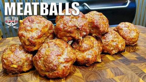Smoked meatballs that compliment any meal... Make these meatballs