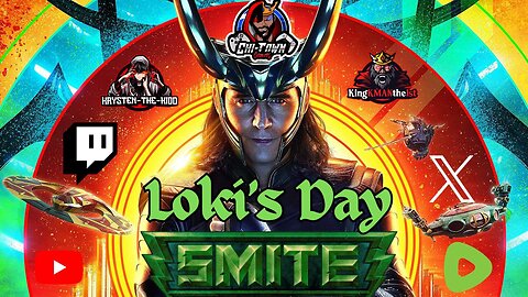 SMITE NIGHT (Loki Day) W/ KingKMANthe1st | DISCORD GIVEAWAY| SMITE PARTNER
