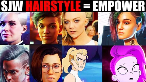 WOKE Twitter ARGUES Over Rather Common SJW FEMALE HAIRSTYLE in MEDIA! WOKE WAHMEN POWER! #Shorts