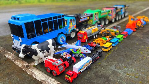 Tronton Tayo Trucks Full Length Cars, Police Cars, Helicopters, Excavators, Bulldozers