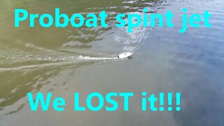 proboat sprint jet battery DIED in the middle of a lake!!!