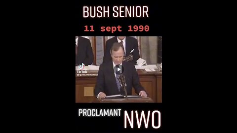 September 11, 1990 George Bush Sr introduces the NWO during the State of the Union