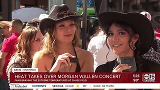 Fans brave the heat for Morgan Wallen concerts at Chase Field