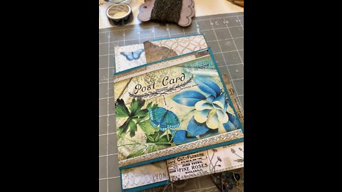 Butterfly Journal- Part 8 working on the file folder insert (from Lovely Lavender Wishes)