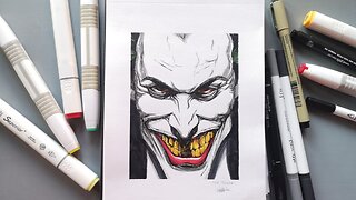 Attempting to draw The Joker//✏️|| EPISODE 14